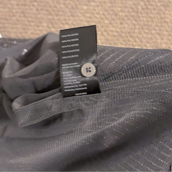 Anthropologie Remie Sequin Button Down Slate Gray Size Small Excellent Condition - Picture 9 of 10